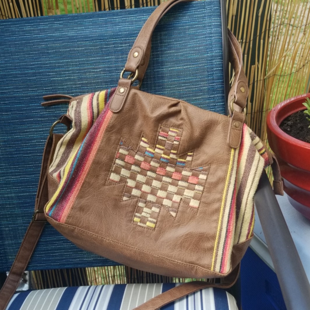 FAUX LEATHER Women's Large Purse